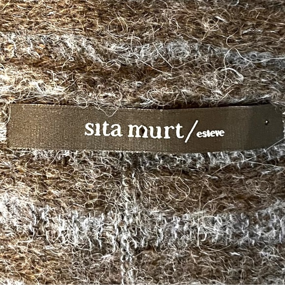 Sita Murt (Anthropologie) Royal Baby Alpaca Blend Colour-block Knit Caridigan - Picture 13 of 15